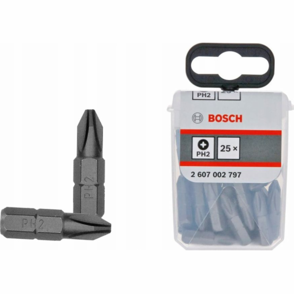 Bosch Bit šroubováku Exh PH2x25mm 25 kusů (2607002797)
