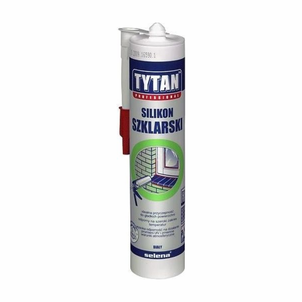 Tytan Silikonová náplň do skla a akvária 280 ml, černá