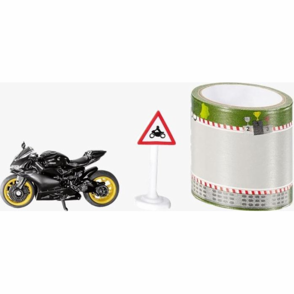 Siku 1601 Motorka + páska + sada cedulí