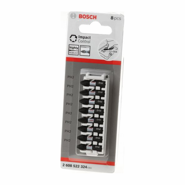 Bosch 8dílná sada šroubovacích bitů Impact Control PH2,25...