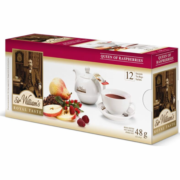 Sir Williams Čaj Royal Taste Queen of Maliny 12 sáčků