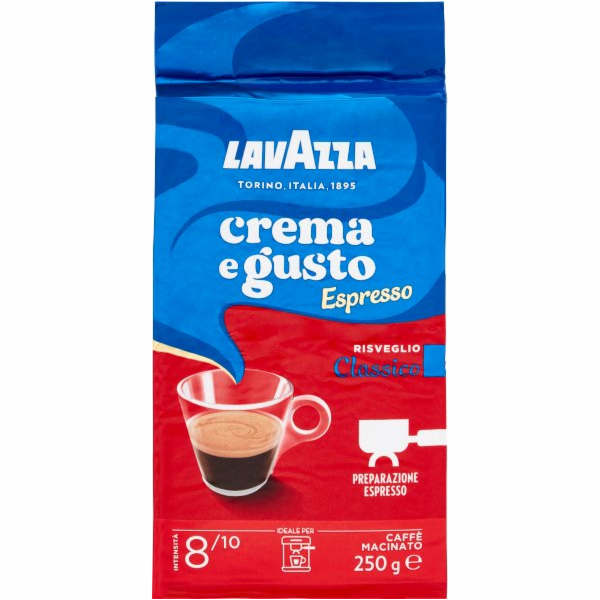 Lavazza Crema e Gusto Espresso mletá káva 250g