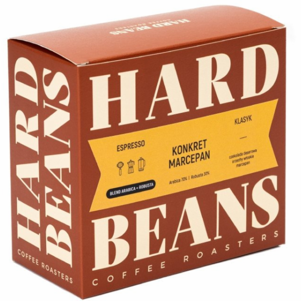 Hard Beans Coffee Tvrdé fazole Konkret Marcipán Espresso ...