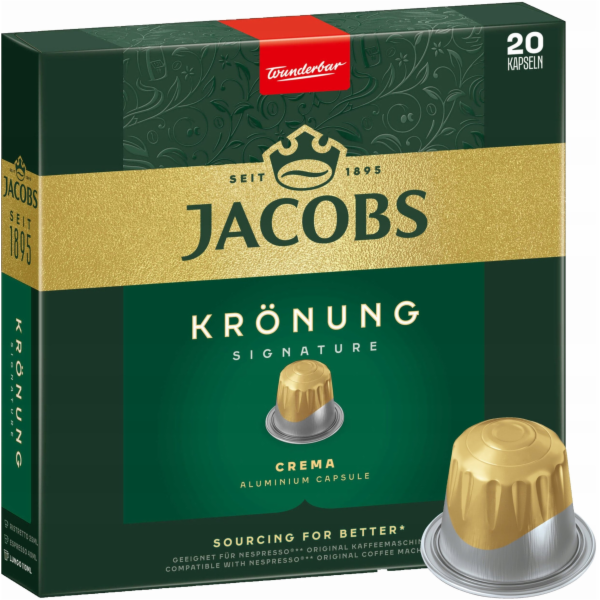 Jacobs Kronung Signature Crema kapsle pro Nespresso 20 ks.