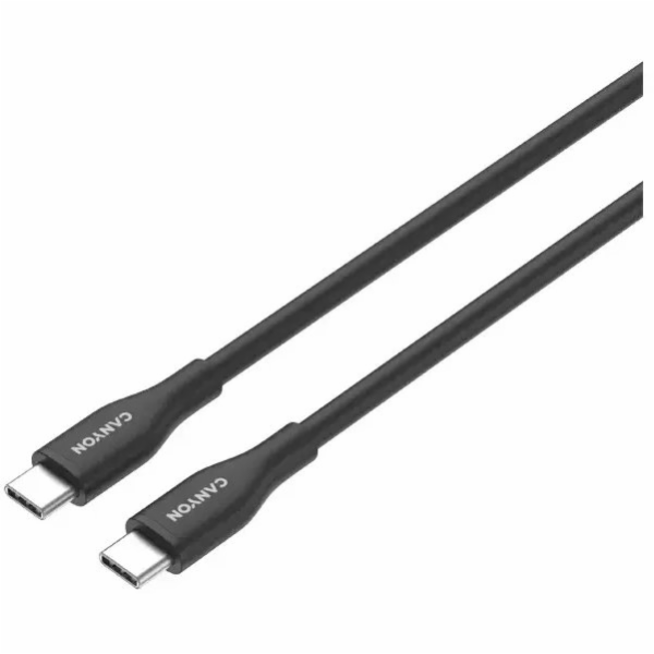 Usams USB kabel USB-C - USB-C 1 m černý