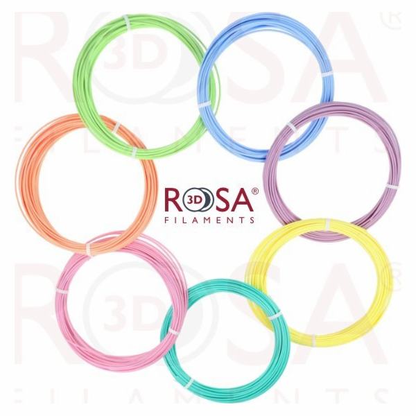 ROSA3D filament Rosa3D 3D PEN BOX PLA Pastel 7 barev x 10 m