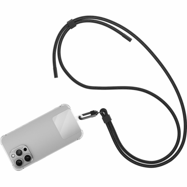 4smarts Univerzální náhrdelník PhonoLace, černý