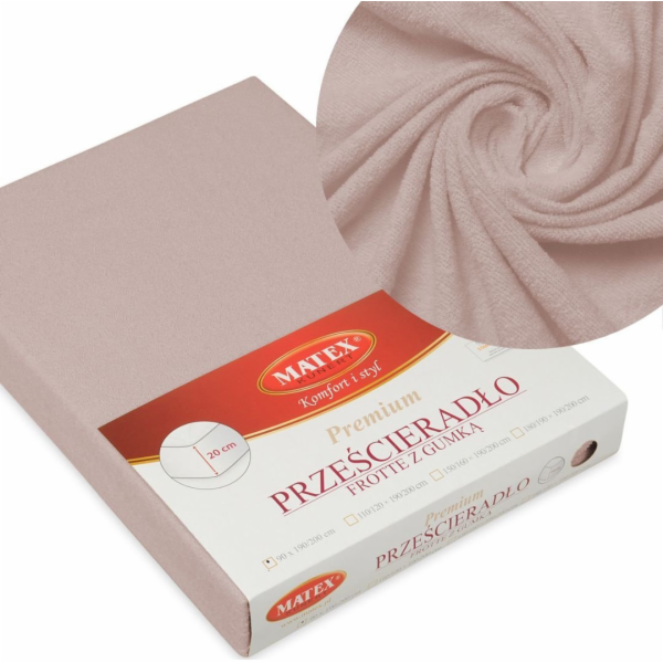 Multitex Prostěradlo 100 x 200 froté s gumičkou PREMIUM 12
