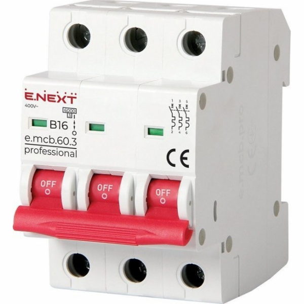 E.NEXT Jistič PRO60 3P B16A 6KA
