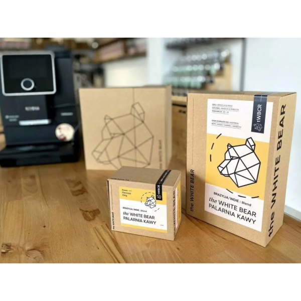 Turtle Coffee Kávová zrna The White Bear Brazílie/Indie 250g