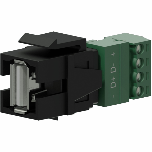 Procab VCK625 USB-A adaptér - 4pinový černý (VCK625/B)
