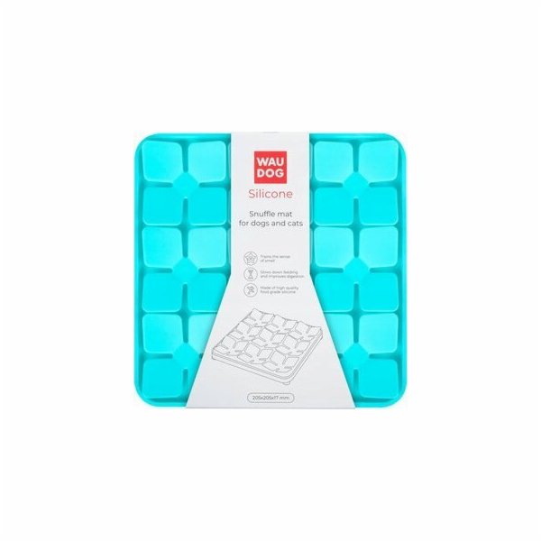 Collar Obojek WAU DOG SILICONE SLOW DOWN MAT 20,5x20,5x1,...