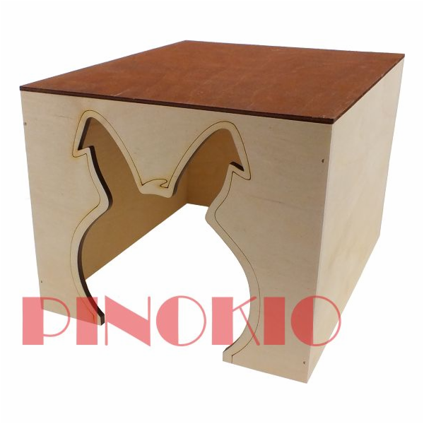 PINOKIO PINOCCHIO Malý králíkárenský domek s plochou stře...