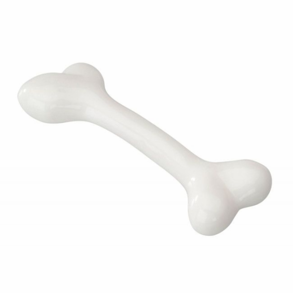 EBI gumová kostní hračka bílá/vanilka L 20,25 cm