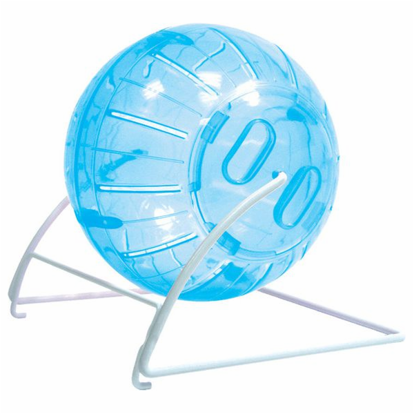 Happet míč 4 v 1 pro hlodavce 14,5 cm se stojanem