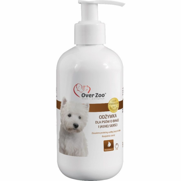 Over Zoo kondicionér pro bílou srst 240 ml