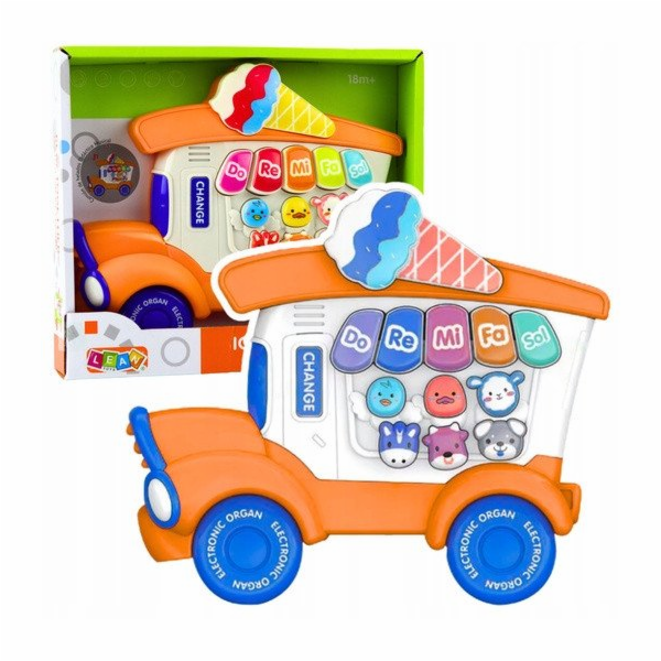 LeanToys Elektrické piano vzdělávací pro batolata zmrzlin...