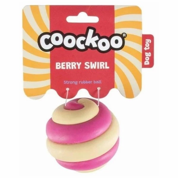 COOCKOO Gumová hračka pro psy s motivem lesních plodů 7,5 cm