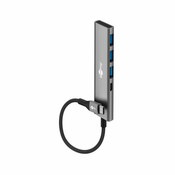 Goobay Tenký 4portový USB hub, USB-C™ na USB-C™/USB-A, 5 ...