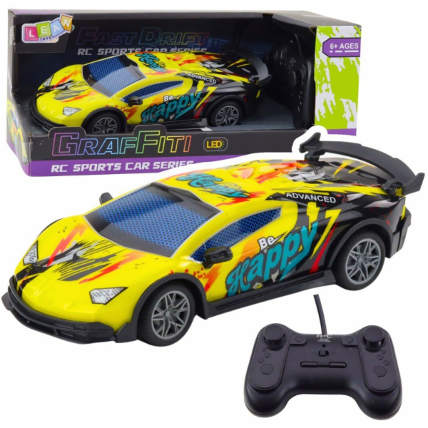 LeanToys RC sportovní auto na dálkové ovládání s LED svět...