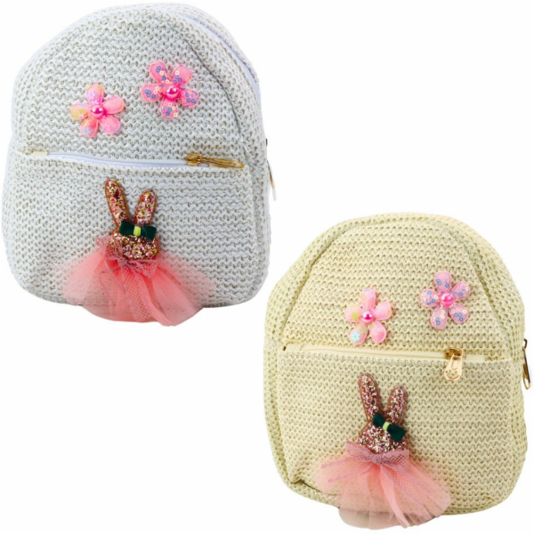 Lean Dětský batoh Vyšívaný králík v květinových šatech 2,...