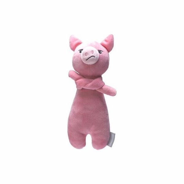 Beeztees Grumpy Pig Plyšová hračka pro psa 31 cm