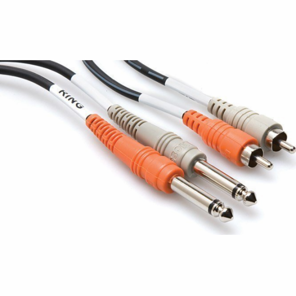 Hosa Kabel Jack 6,3 mm x2 - RCA (Cinch) x2, 2 m, černý (C...