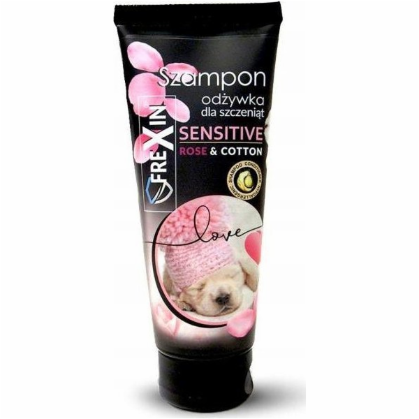 LAB FREXIN ŠAMPON PRO ŠTĚŇATA SENSITIVE S RŮŽÍ A BAVLNOU