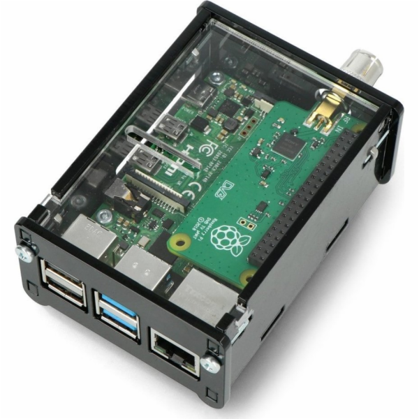 Gravlaser Pouzdro pro Raspberry Pi 4B a TV HAT DVB-T tune...
