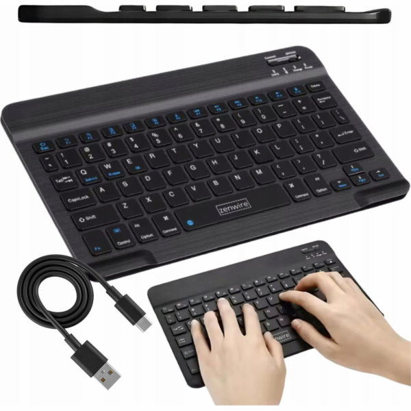 Zenwire Bezdrátová klávesnice s Bluetooth 5.0 pro tenký t...