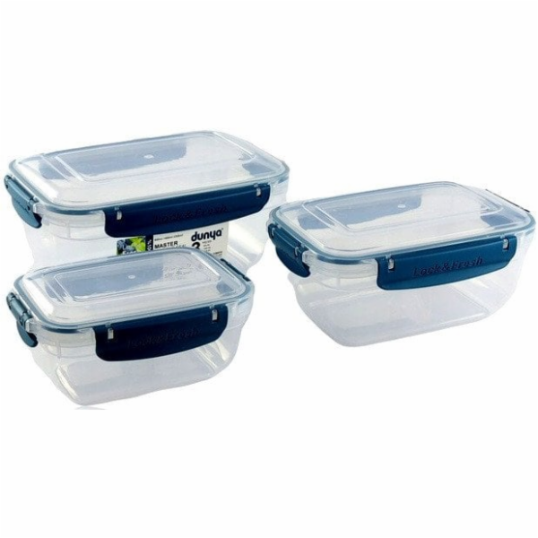 Katex Sada obdélníkových nádob MASTER 3 kusy /400, 800, 1...