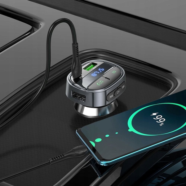 Hoco Autonabíječka Charger USB A + USB C PD QC3.0 5A 30W ...