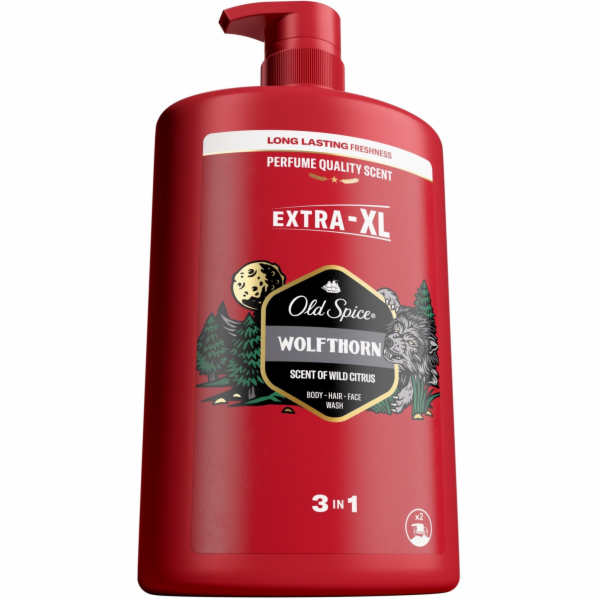 Old Spice Sprchový gel 1l 3v1 s pumpičkou Wolfthorne