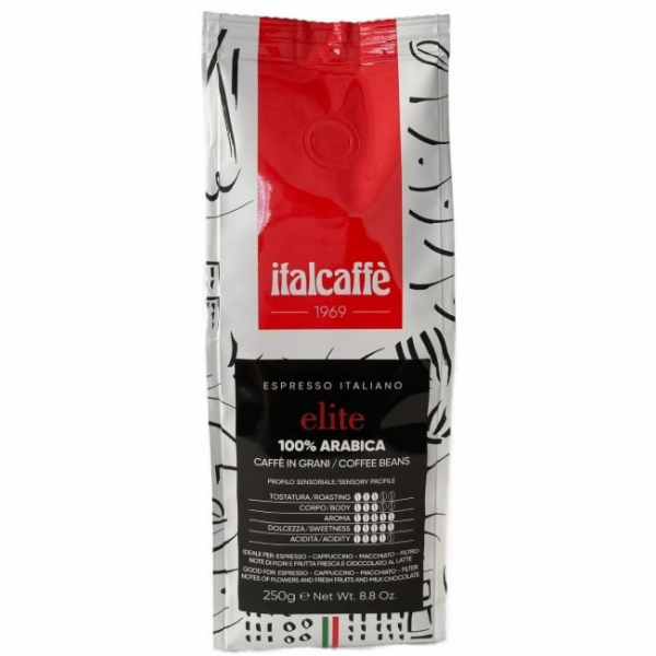 Italcaffe Espresso Italiano Elite Bar zrnková káva 250 g