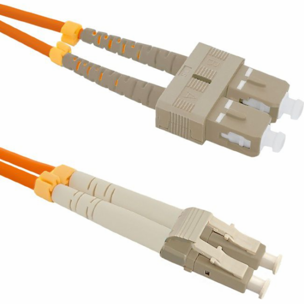 Qoltec Optický patchcord SC/UPC - LC/UPC MM 50/125 OM2 3m...