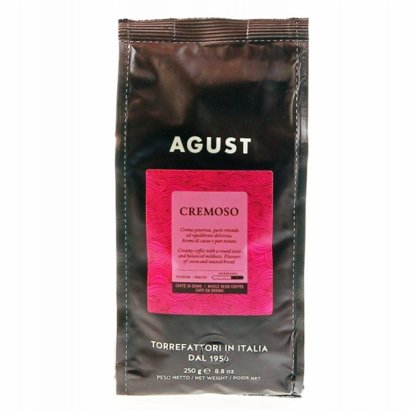 Agust Kávová zrna Cremoso 250g
