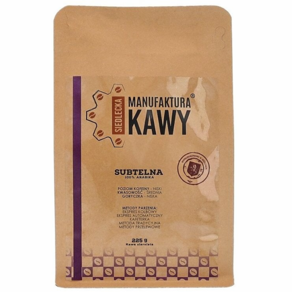 SIEDLECKA MANUFAKTURY KAWY SMK kávová zrna jemná směs 225g