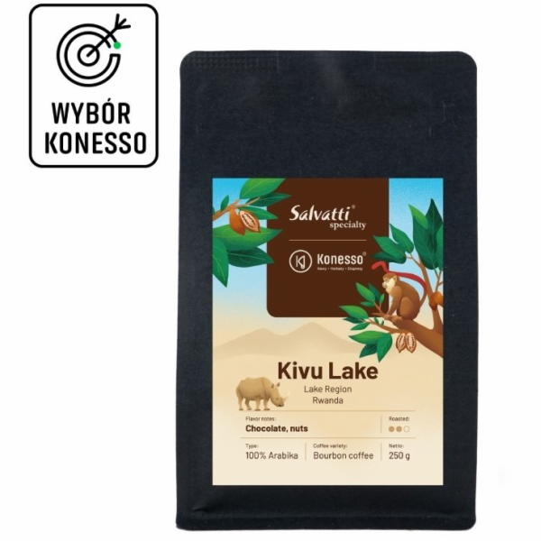 Salvatti Coffee Beans Rwanda Kivu Lake Kávová zrna 250g