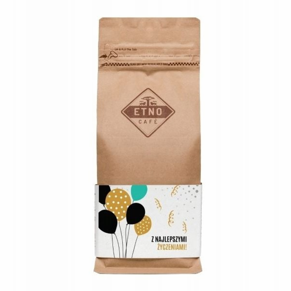 Etno Cafe kávová zrna s přáním všeho nejlepšího 250g