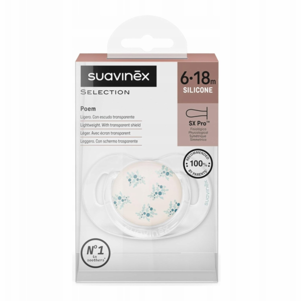 Suavinex 308933-FYZIOLOGICKÝ dudlík SX PRO silikonový 6-1...
