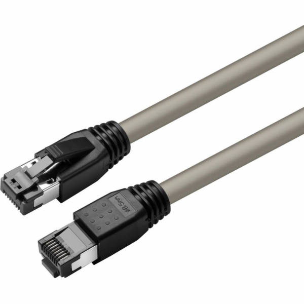 MicroConnect CAT8.1 S/FTP 3m šedý LSZH