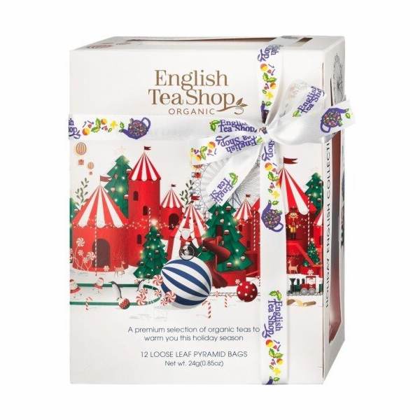 English Tea Shop Sada čajů Holiday White Prism, 12 pyramid