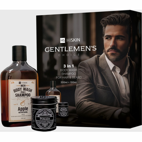 HiSkin HISKIN Sada na vlasy a vousy - Whisky šampon 330 m...