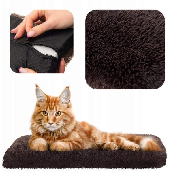 Hobbydog Matrace R3 Shaggy Brown s okenním rámem