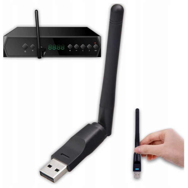 Zenwire Síťová karta USB WiFi adaptér Wi-Fi anténa pro DV...