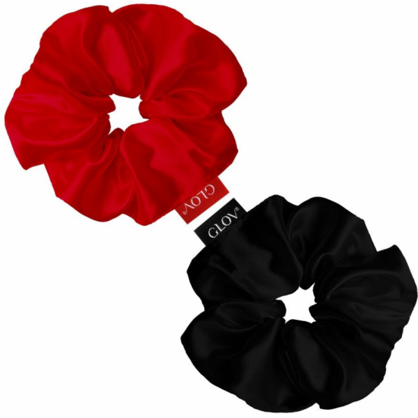 Glov Saténové gumičky do vlasů Satin Scrunchies S vínová/...