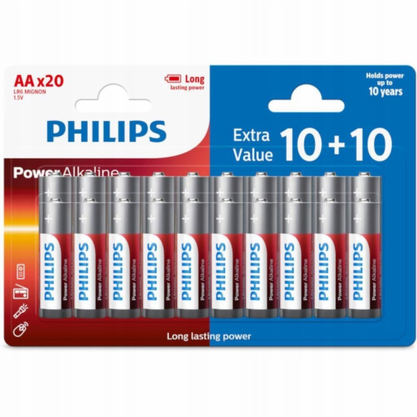 Philips Baterie LR6/AA, 20 V