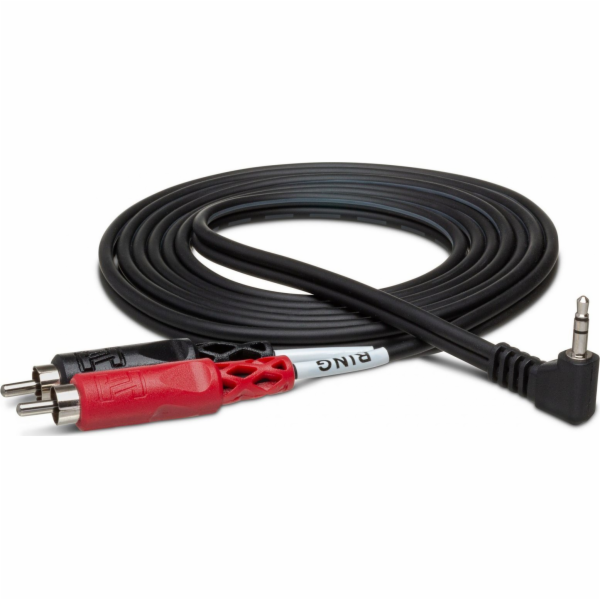 Hosa Kabel Jack 3,5 mm - RCA (Cinch) x2 1,83 m černý (CMR...