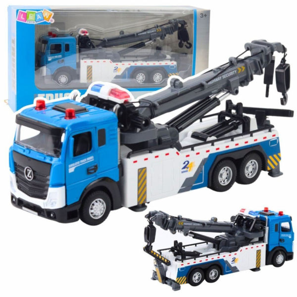 LeanToys Vozidlo, výložník, odtahovka, kovová kabina, svě...