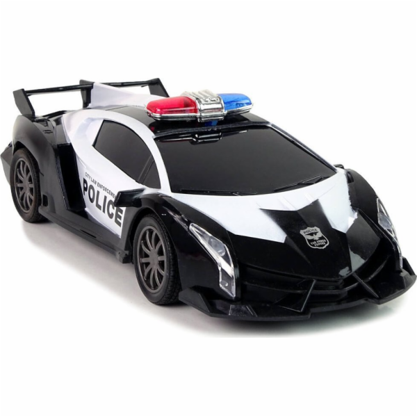 LeanToys policejní R/C dálkově ovládané závodní auto + ba...